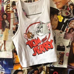 tom and jerry crop top